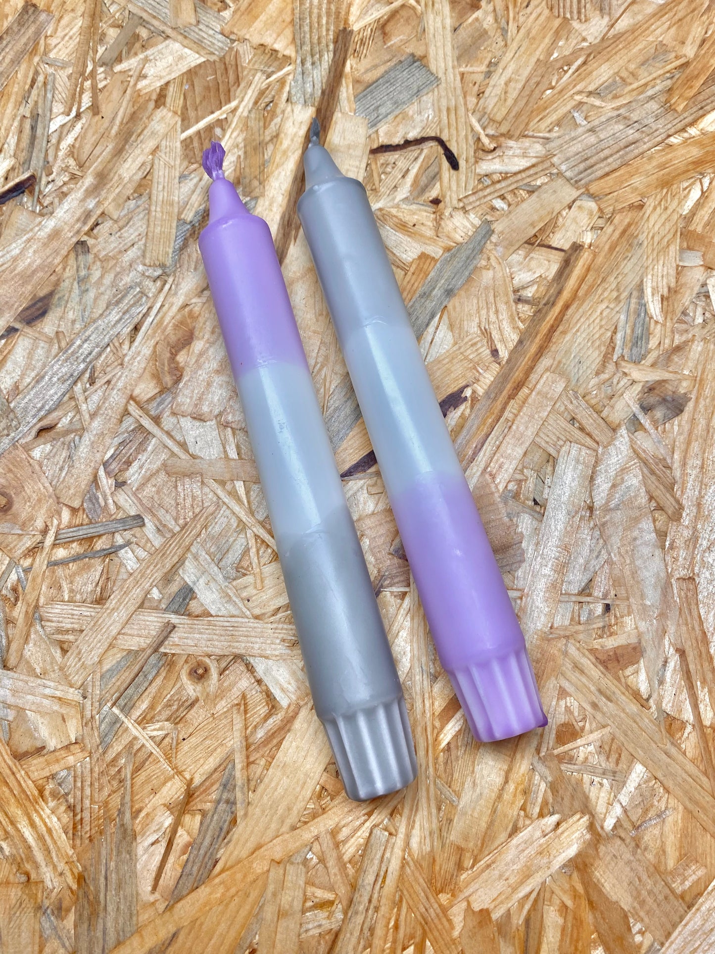 Kerzen Flieder/Stein