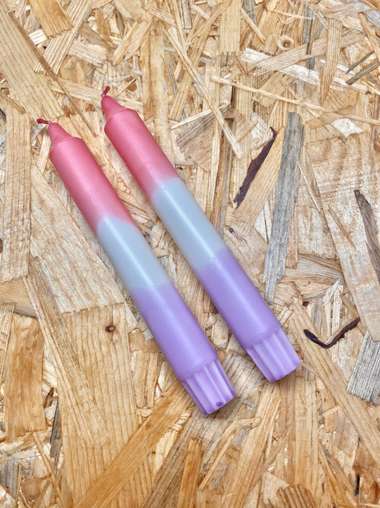 Kerzen Rose/Flieder