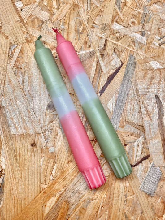 Kerzen Rose/Olive