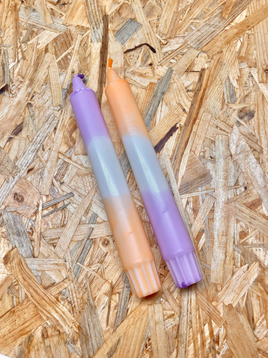 Kerzen Flieder/Papaya